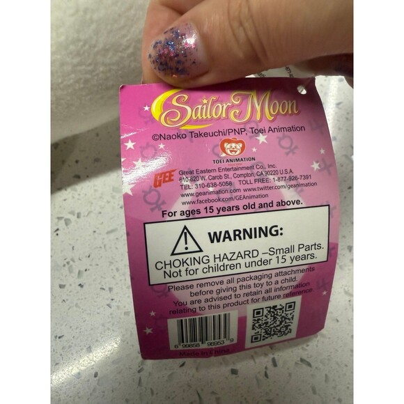 Sailor Moon Great Eastern Entertainment Artemis Kitty Cat White Plush 6” - Picture 8 of 11